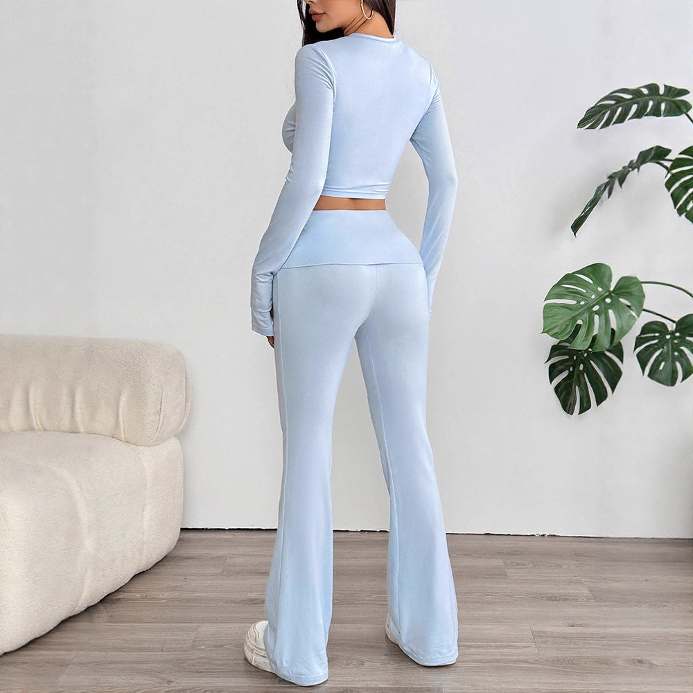 Women's High-Waisted Yoga Casual Suit