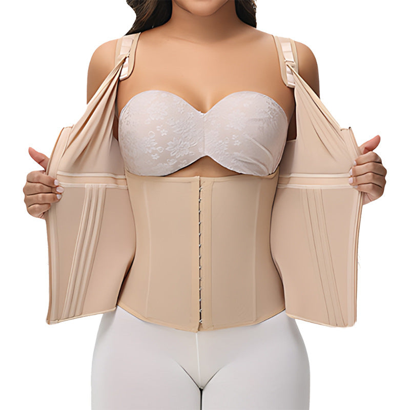 Body Shaping Belly Shaping Vest Top With Bra One-piece Mesh Belly Shaping Waist Shaping Clothes For Women