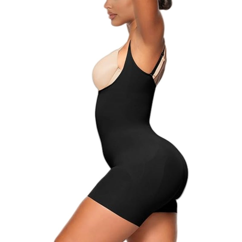 Seamless One-Piece Shapewear Body Shaper With Breast Support, Slimming Corset, Tight-Fitting Tummy Control Bodysuit