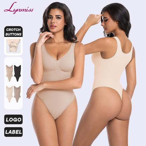 All-In-One Seamless Bodysuit, Tummy Control Shapewear, Seamless Butt-Lifting Thong Shapewear